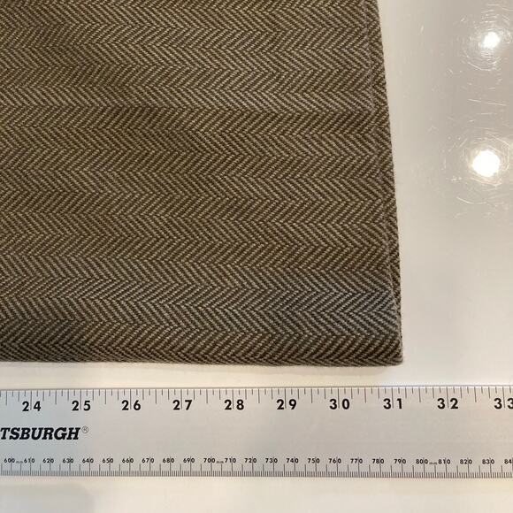 NWT LAUREN RALPH LAUREN Pants Women 14 Vintage Virgin-Wool Herringbone Brown - Picture 11 of 13